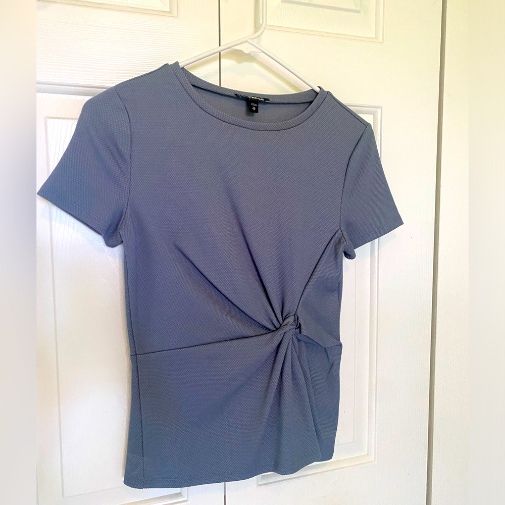 Express XS Work Shirt Blouse Style Twist Wrap